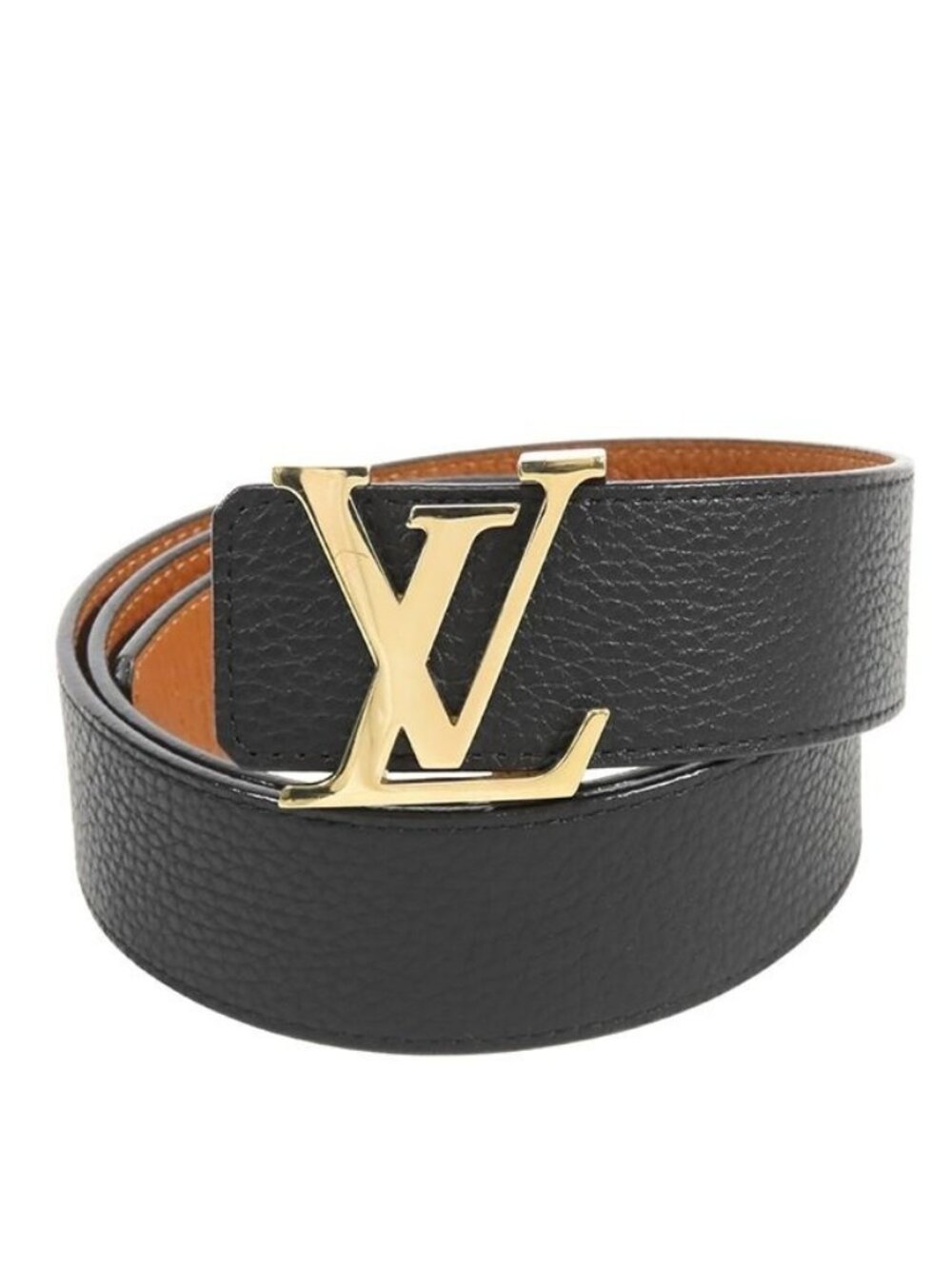 Louis Vuitton LV Initial Black Brown Leather Ceinture Reversible 90/36 Belt